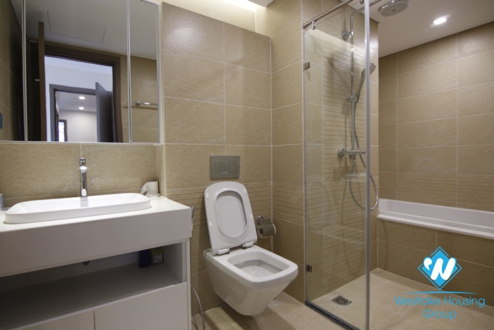 A nice quality apartment with huge balcony for rent on Vinhome Metropolis.